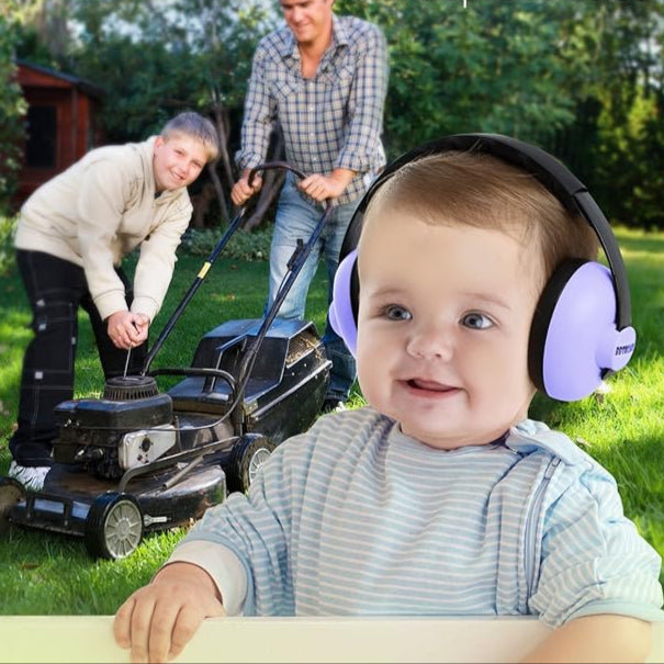 Casque-anti-bruit-bebe – sert-une barrière -pour-protéger- bebe-des nuisances--sonores 