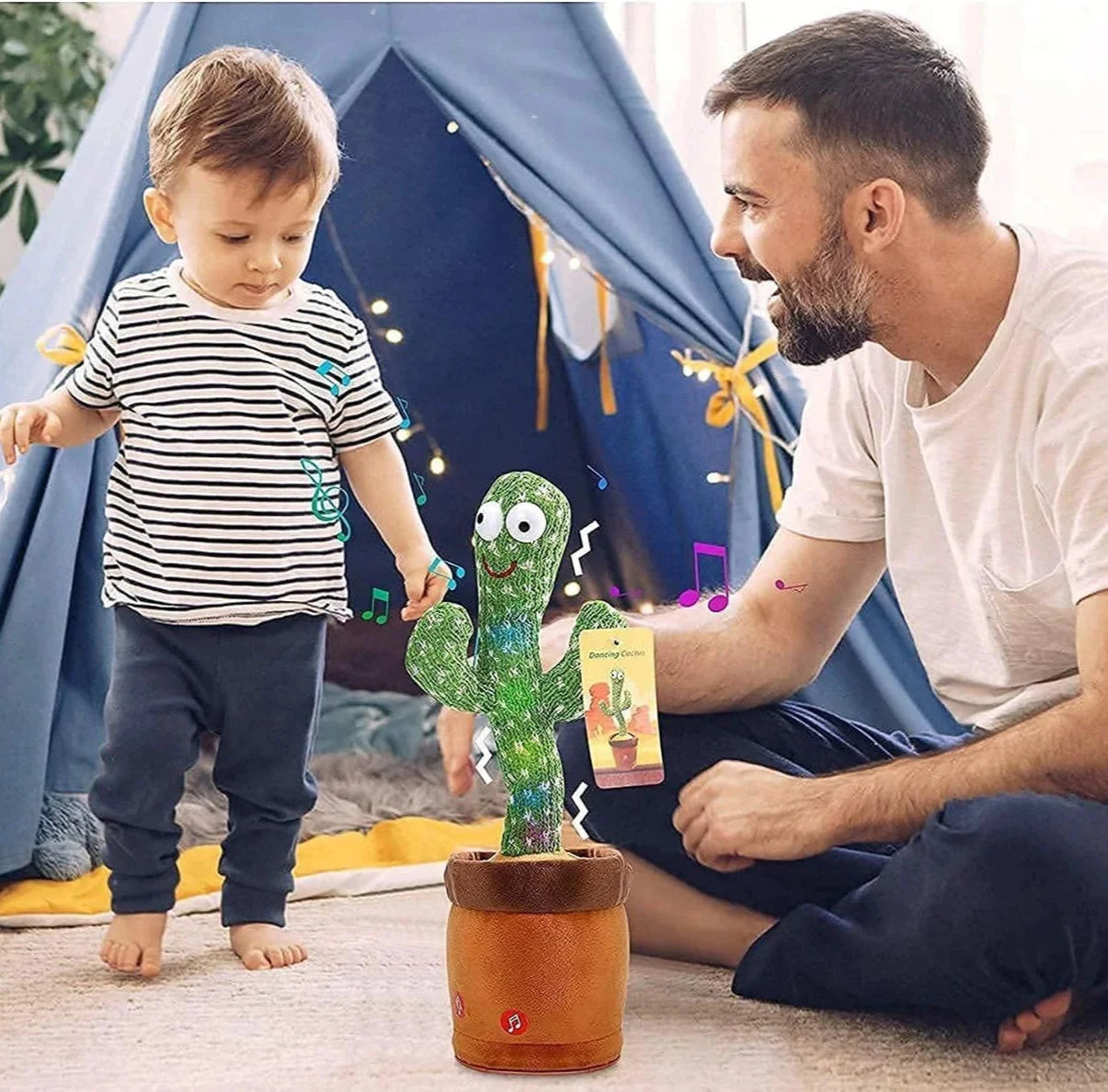 Cactus-dansant-crée-l'interaction-bébé-papa